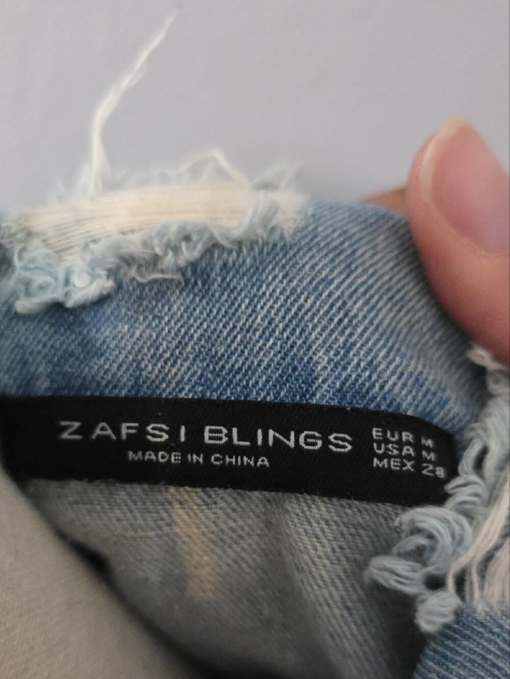 Distressed Light Blue Denim Jacket - Women - Picture 2 of 8